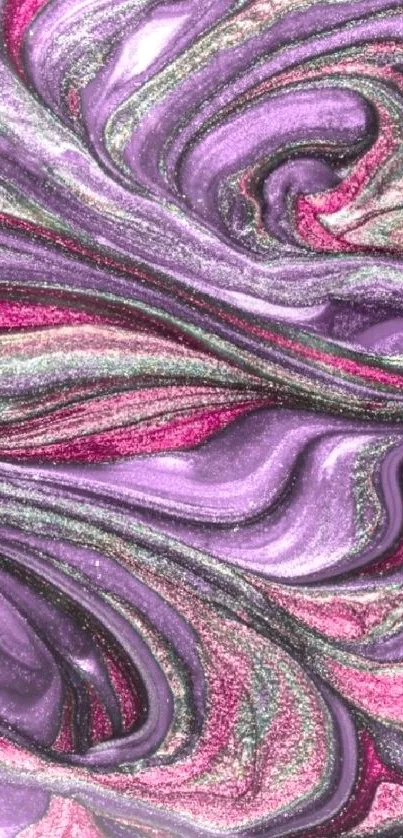 Colorful purple and pink swirl abstract mobile wallpaper.