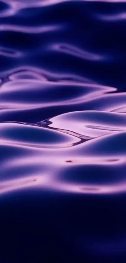 Purple water waves mobile wallpaper.