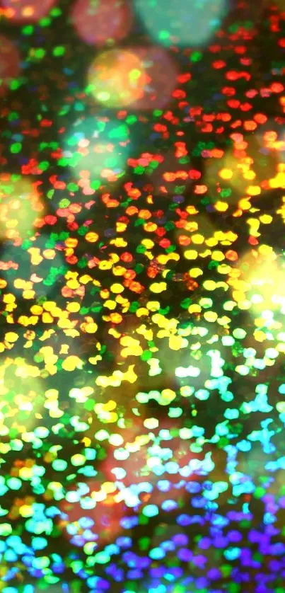 Colorful rainbow glitter background for mobile wallpaper