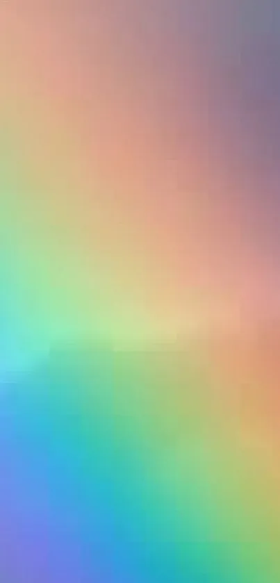 A vibrant rainbow gradient wallpaper for mobile devices.