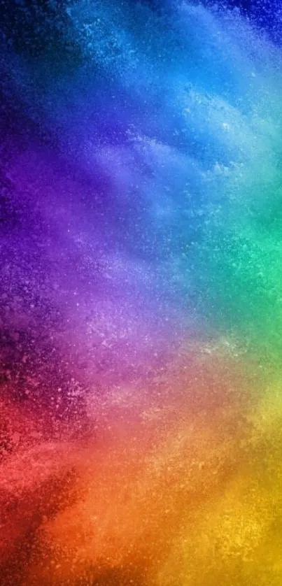 Vibrant rainbow spectrum mobile wallpaper.