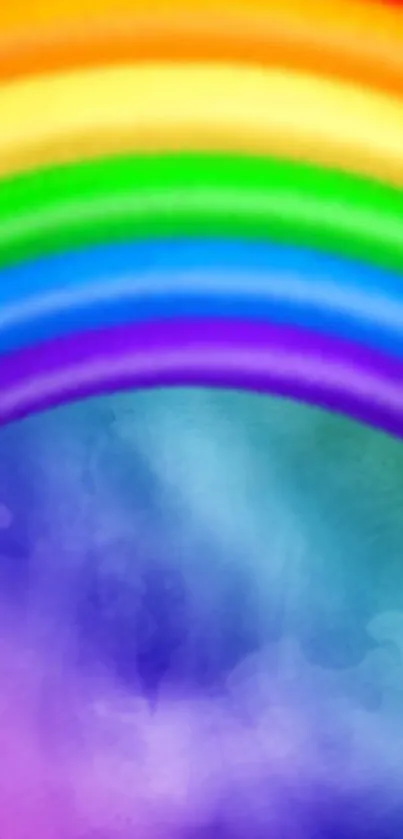 Vibrant rainbow wallpaper for mobile phone