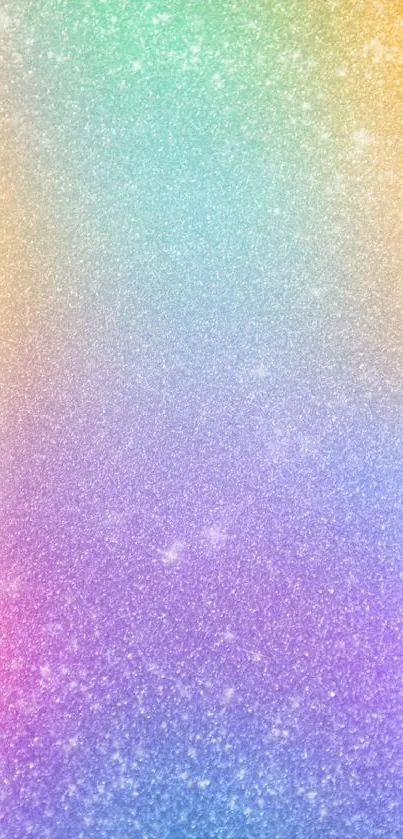 Vibrant rainbow gradient wallpaper with sparkle effect.