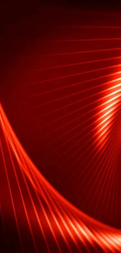 Vibrant red abstract lines wallpaper with dynamic design elements.