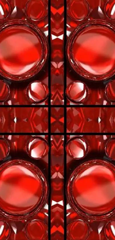 Red abstract pattern wallpaper for mobile.