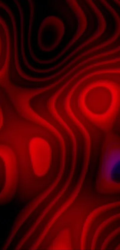 Vibrant red and black abstract wave patterns for mobile wallpaper.