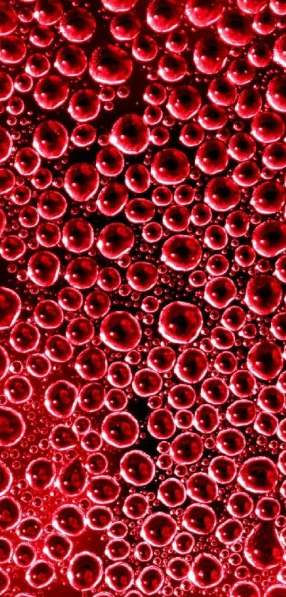 Abstract red bubbles wallpaper for mobile devices.