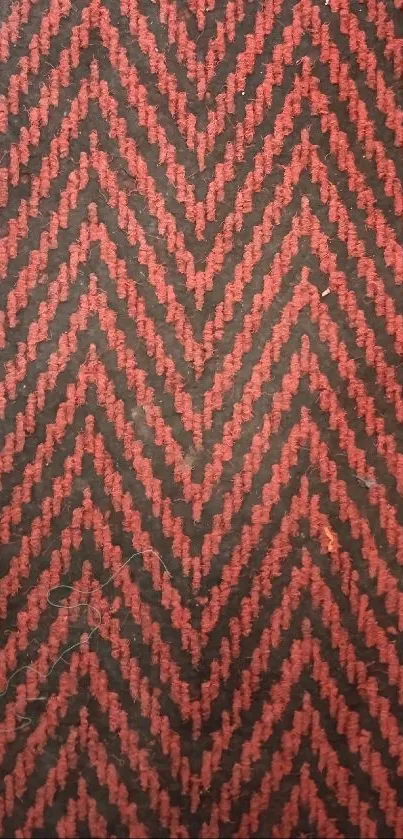 Vibrant red chevron pattern wallpaper for mobile phone.