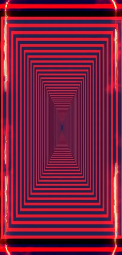 Vibrant red geometric mobile wallpaper with bold patterns.