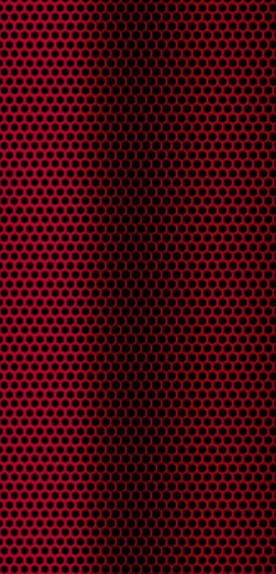 Vibrant red and black mesh pattern wallpaper.