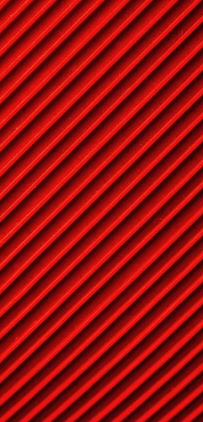 Vibrant red wallpaper with diagonal lines and minimalist design.