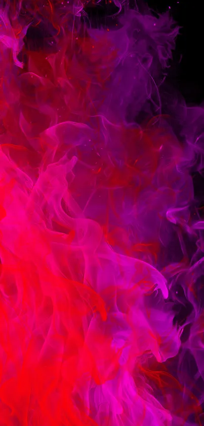 Vibrant red and purple smoke wallpaper art.