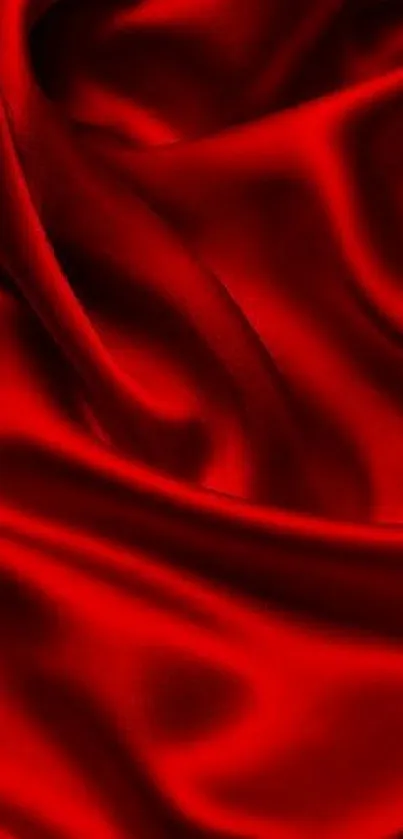 Vibrant red silk texture mobile phone wallpaper.