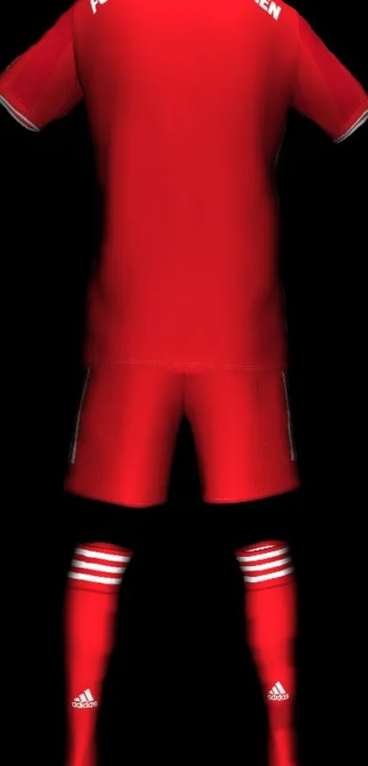 Red sports kit mobile wallpaper featuring vibrant athletic design.