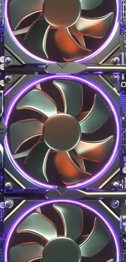 Dynamic RGB fan wallpaper with vibrant lights.