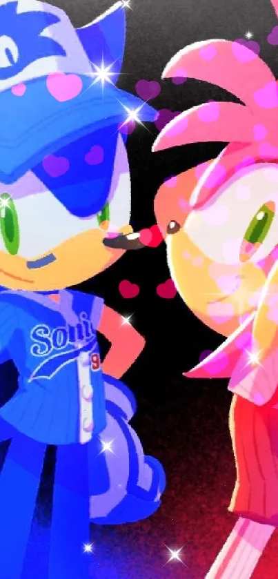 Vibrant Sonic character duo in dynamic colors.