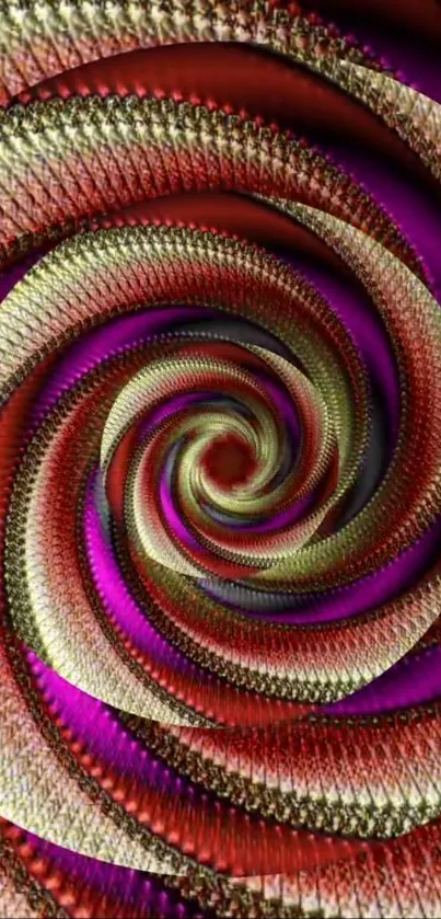 Colorful spiral pattern mobile wallpaper.