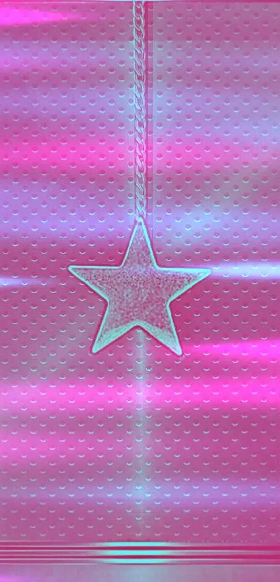 Pink star design mobile wallpaper background.