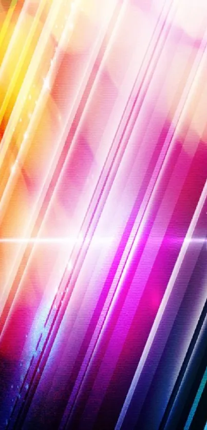 Colorful striped wallpaper with vibrant hues for mobile phones.