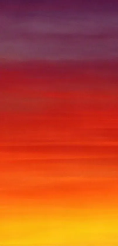 Vibrant sunset gradient wallpaper with warm and fiery hues.