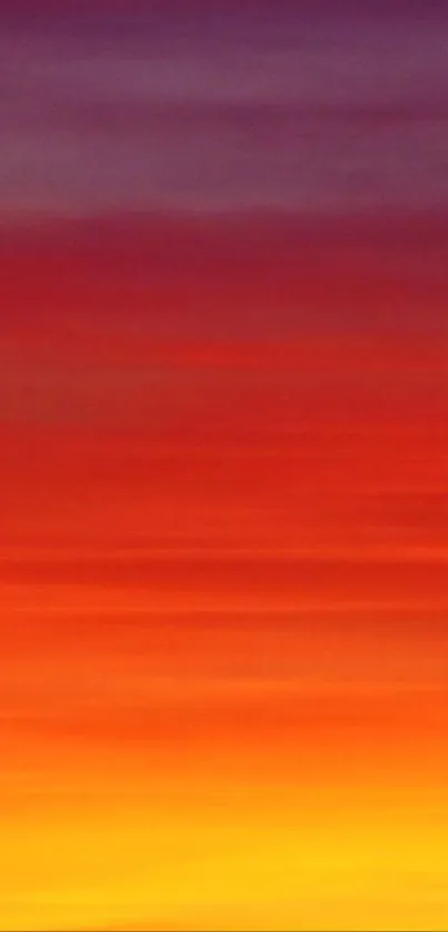 Vibrant sunset gradient mobile wallpaper in orange, red, and purple hues.