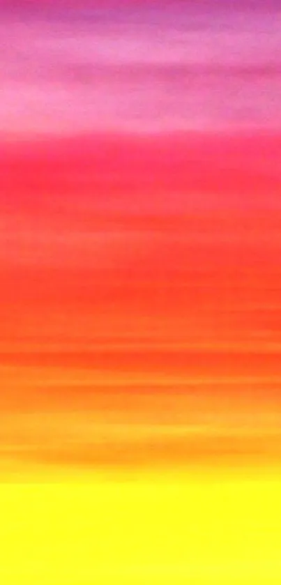 Vibrant sunset mobile phone wallpaper with red and orange gradient hues.