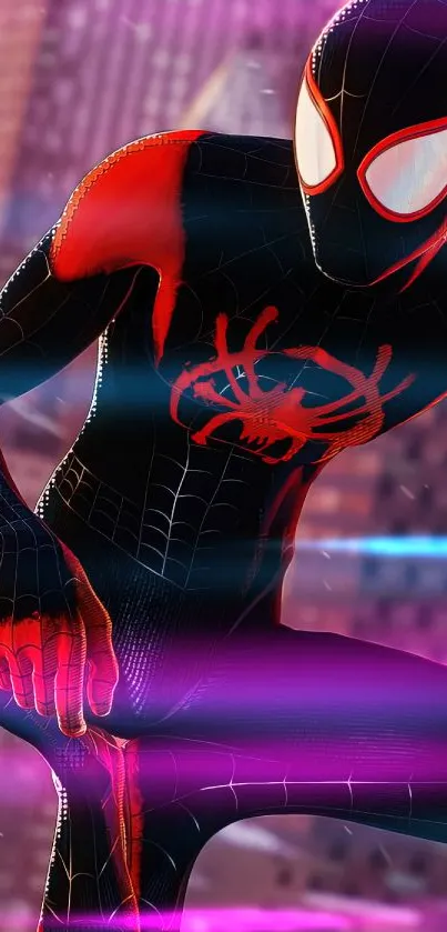 Dynamic superhero animation with vibrant red detailing and striking visuals.