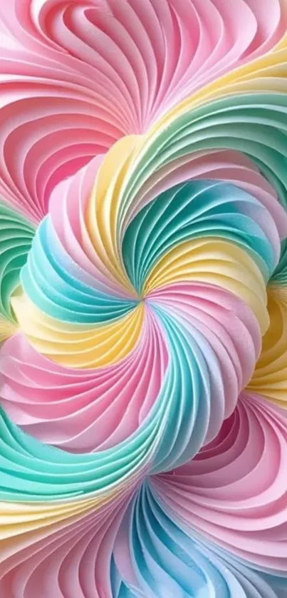 Colorful abstract wallpaper with pink swirls.