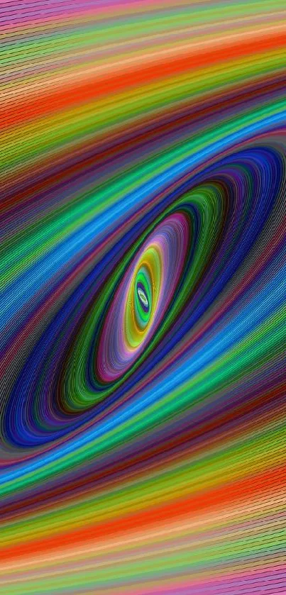 Vibrant mobile wallpaper with swirling rainbow colors.