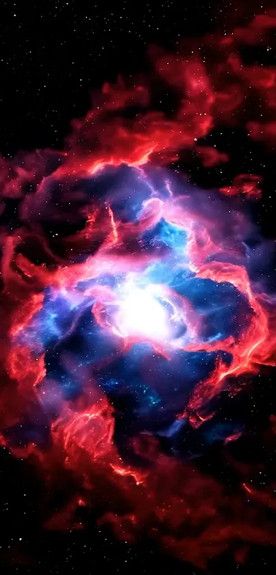 Vibrant Swirling Nebula Live Wallpaper