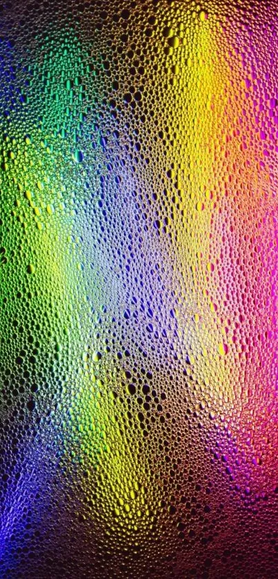 Vibrant rainbow textured mobile phone wallpaper.