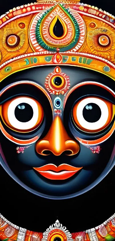 Indian traditional art wallpaper with vibrant colors and intricate design.