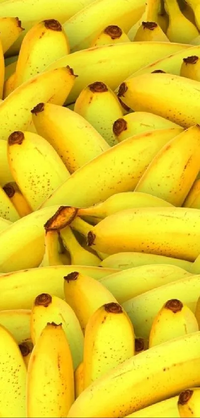 Bright yellow bananas pattern phone wallpaper