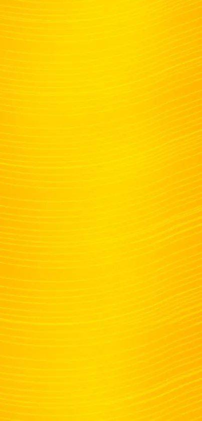 Bright yellow wallpaper with smooth gradient waves and minimalist design.