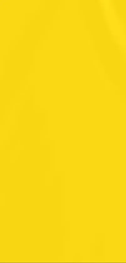 Solid vibrant yellow color wallpaper for mobile phones.