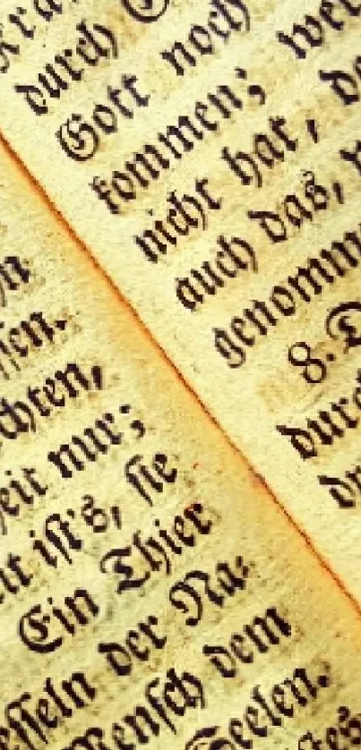 Vintage German script wallpaper with ornate typography and historical design.