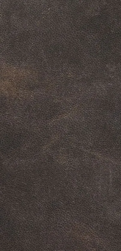 Dark brown vintage leather texture wallpaper for phone background.