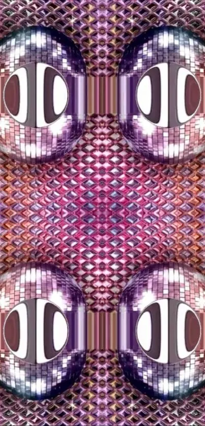 Vivid abstract pattern with purple hues