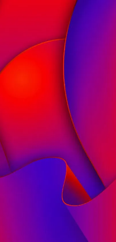 Abstract red and blue mobile wallpaper with vibrant gradient.