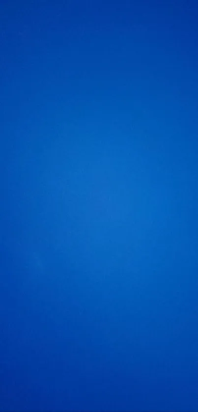 Vivid blue minimalist phone wallpaper for a sleek look.