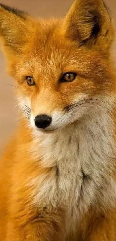 A striking close-up of a red fox with vibrant fur and piercing eyes.