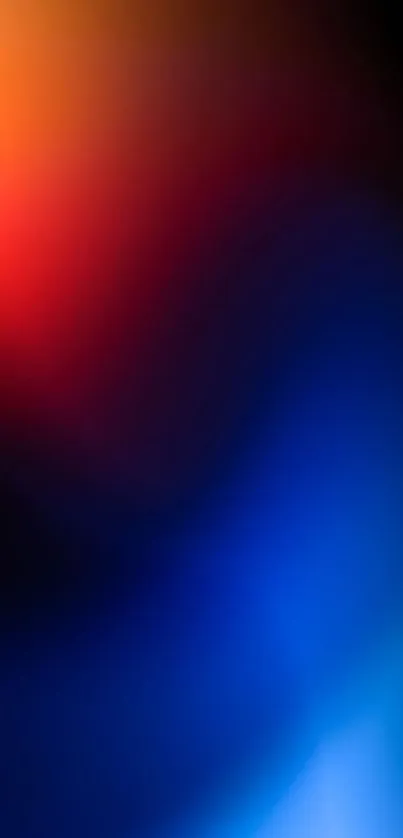 Colorful gradient wallpaper with red, blue, and black hues for mobile phones.