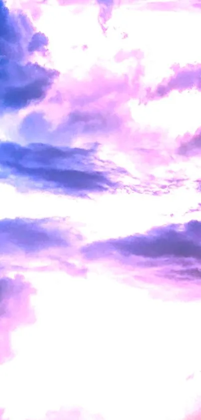 Vivid purple clouds with lightning mobile wallpaper.