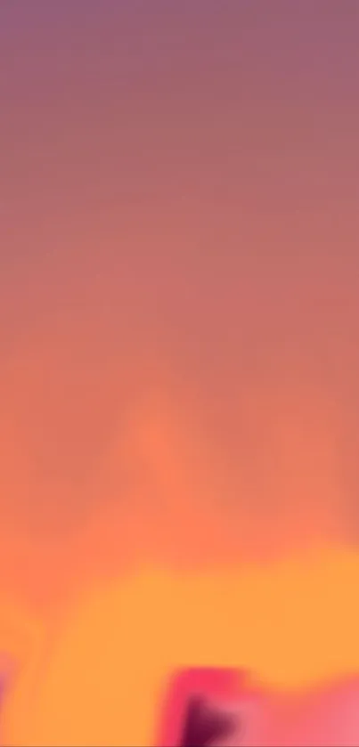 Vibrant sunset gradient wallpaper with orange and purple hues.