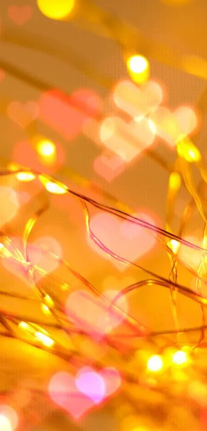 Abstract warm glowing light burst wallpaper with golden tones.