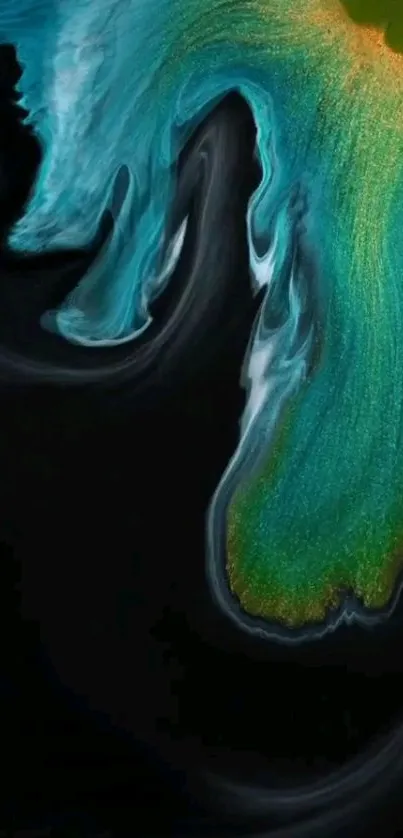 Water Art Electric Blue Live Wallpaper