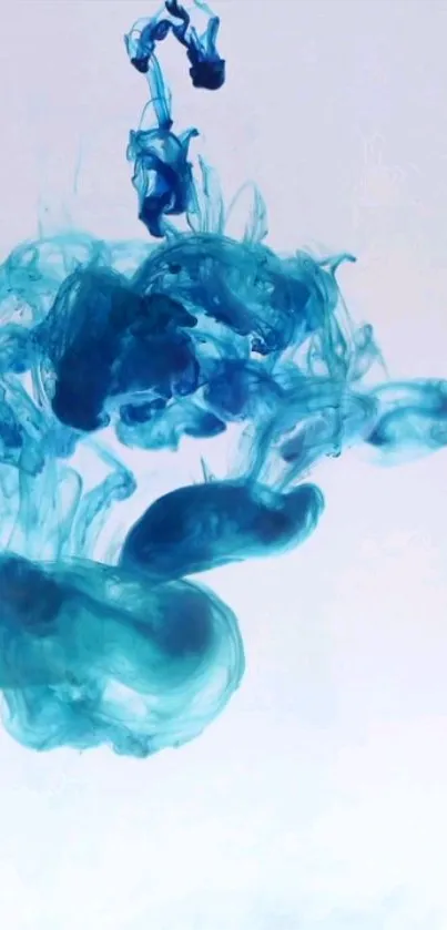 Water Art Electric Blue Live Wallpaper