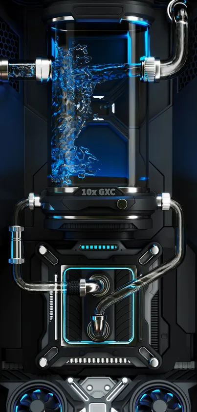 Water cooled PC Live Wallpaper