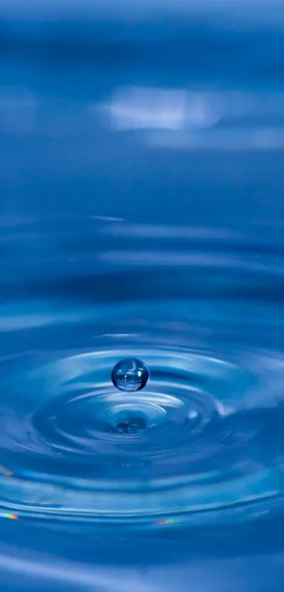 Water Electric Blue Drop Live Wallpaper