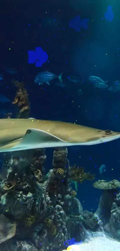 Water Fin Requiem Shark Live Wallpaper